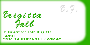 brigitta falb business card